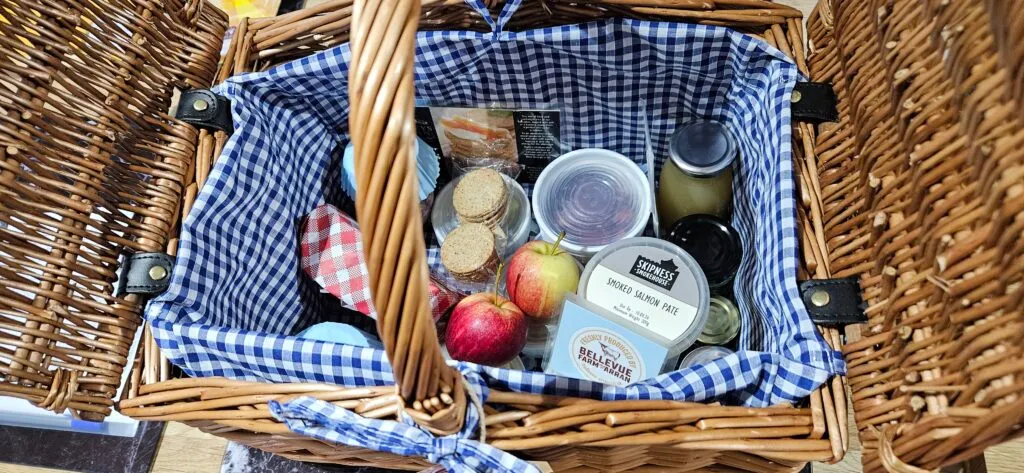 Lovely Local Produce in Hamper